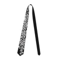 Men Formal Tie – IselaK Classic Neck Tie for Business & Events in a stylish black and white floral design.