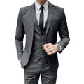 Mens Business Suit Set Gray – Slim Fit Formal Blazer Outfit