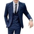 Men Blue Business Suit – NNEOBA Blazer Set for Formal & Office Wear